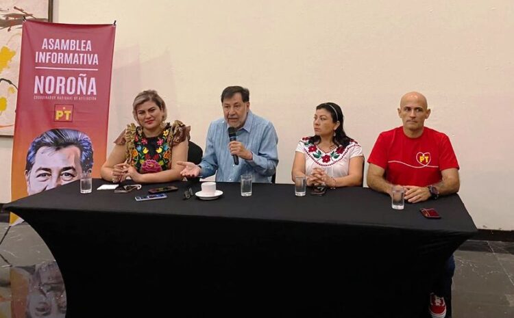 En el PT Quintana Roo, Noroña pide reglas claras y destapan a Hugo Alday para Cancún