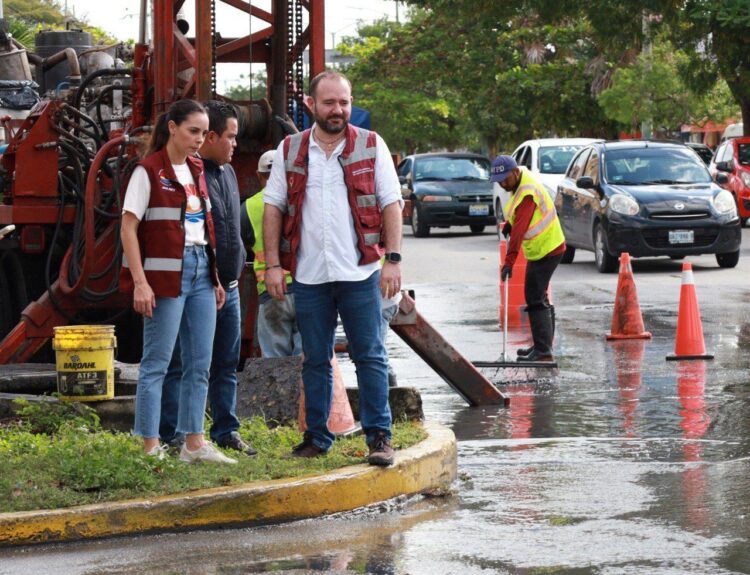 Gobierno municipal activa trabajos preventivos por lluvias en Cancún