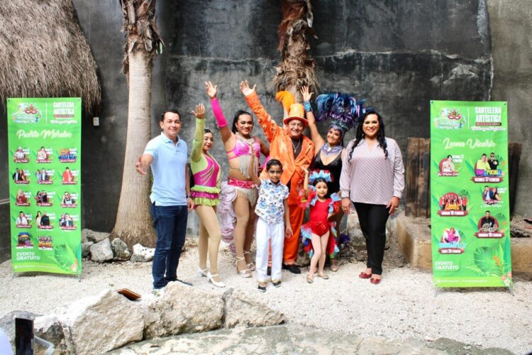 Presentan cartelera artística del Carnaval 2023 de Puerto Morelos