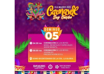 Isla Mujeres, listo para celebrar el Carnaval 2023 “Soy Caribe”