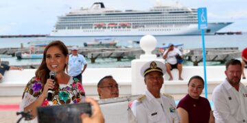 Muelle de Cozumel, detonante de desarrollo económico gracias a su gente: Mara Lezama