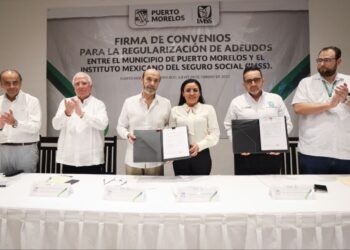 Gobierno de Blanca Merari firma convenios para pagar adeudos del Ayuntamiento con el IMSS