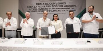 Gobierno de Blanca Merari firma convenios para pagar adeudos del Ayuntamiento con el IMSS