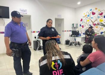 Logra policía de Isla Mujeres oportuna acción ante menor en riesgo