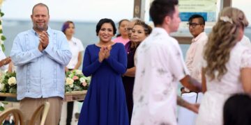 Parejas de Puerto Morelos se dan el sí durante Bodas Colectivas 2023