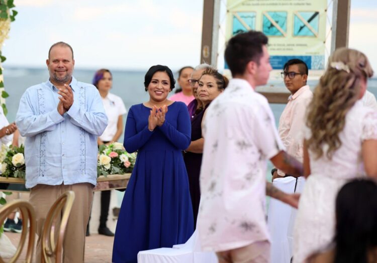 Parejas de Puerto Morelos se dan el sí durante Bodas Colectivas 2023