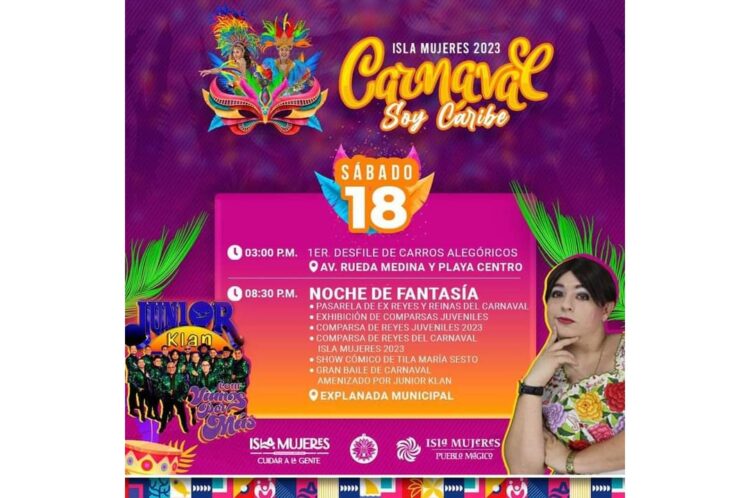 Isla Mujeres, lista para vivir una gran noche en el Carnaval “Soy Caribe 2023”