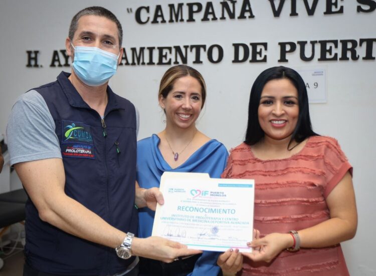 Blanca Merari entrega reconocimientos a instituciones que participaron en campaña “Vive sin Dolor”