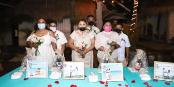 Legalizarán parejas en Isla Mujeres su unión con programa “Bodas Colectivas” en Punta Sur
