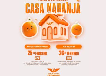 Inaugurará MC en Quintana Roo sus Casas Naranjas en Playa del Carmen y Chetumal