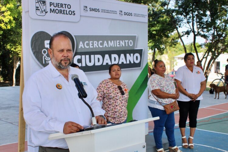 Gobierno de Puerto Morelos organiza brigada de “Acercamiento Ciudadano”