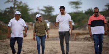Blanca Merari supervisa zona de destino final del sargazo en Puerto Morelos