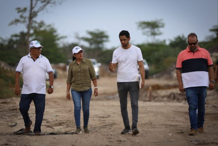 Blanca Merari supervisa zona de destino final del sargazo en Puerto Morelos
