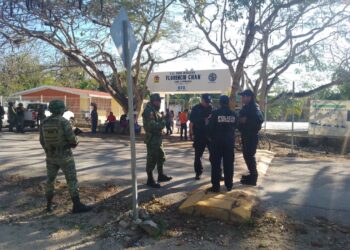 Con motivo de elección de delegado, refuerzan seguridad en Francisco May