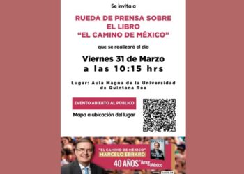 Marcelo Ebrard presentará su libro “El Camino de México” en Chetumal