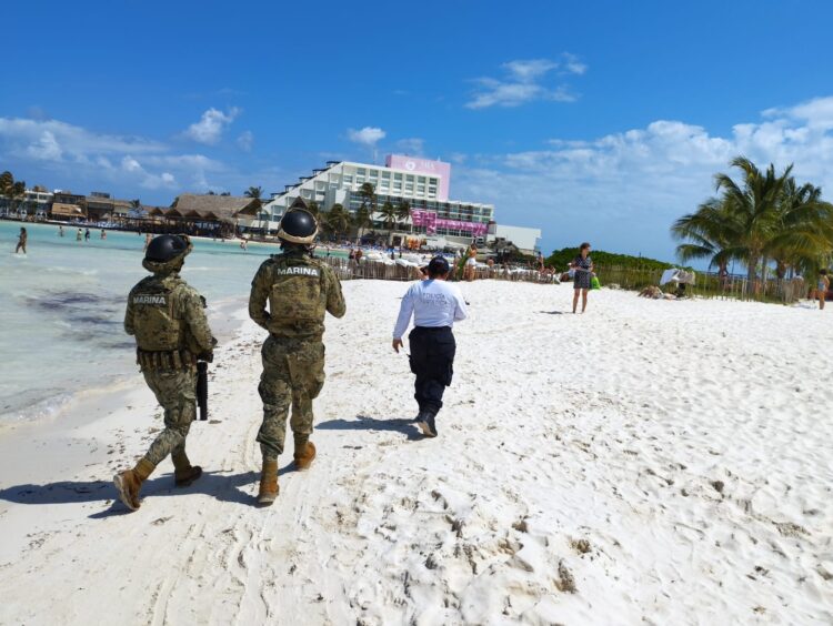 Mantienen constante vigilancia en varios puntos de Isla Mujeres