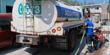 Vigilan autoridades que se garantice el agua potable a Isla Mujeres
