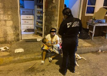 Atienden elementos de Seguridad Pública caso de violencia familiar en Isla Mujeres