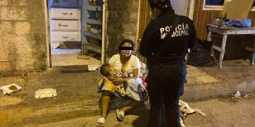 Atienden elementos de Seguridad Pública caso de violencia familiar en Isla Mujeres
