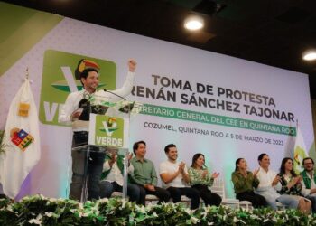 Designan a Renán Sánchez como nuevo presidente del PVEM en Quintana Roo