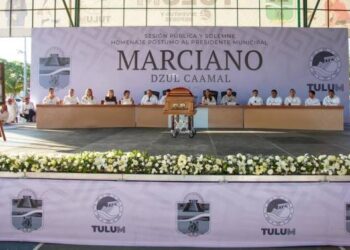 Con homenaje póstumo dan el último adiós a Marciano Dzul Camaal