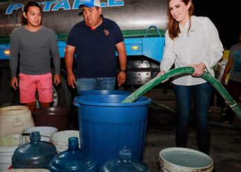 Atenea Gómez cumple a los isleños y termina contingencia por falta de agua