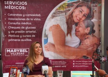 Presenta Marybel Villegas programa para atención médica a grupos vulnerables en Cancún