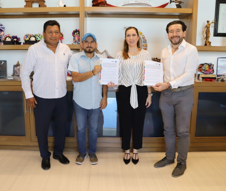 Firma Atenea Gómez acuerdo con CAPA para mejorar servicio de agua potable en Isla Mujeres