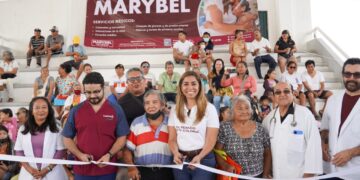 Arranca Marybel Villegas con gran éxito brigadas de salud “Abre los ojos con Marybel”