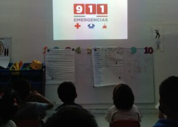 Seguridad Pública de Puerto Morelos enseña a estudiantes de preescolar a cuidar su integridad