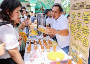 Conocen estudiantes de la Unicaribe en Leona Vicario procesos de producción de la miel y tilapia