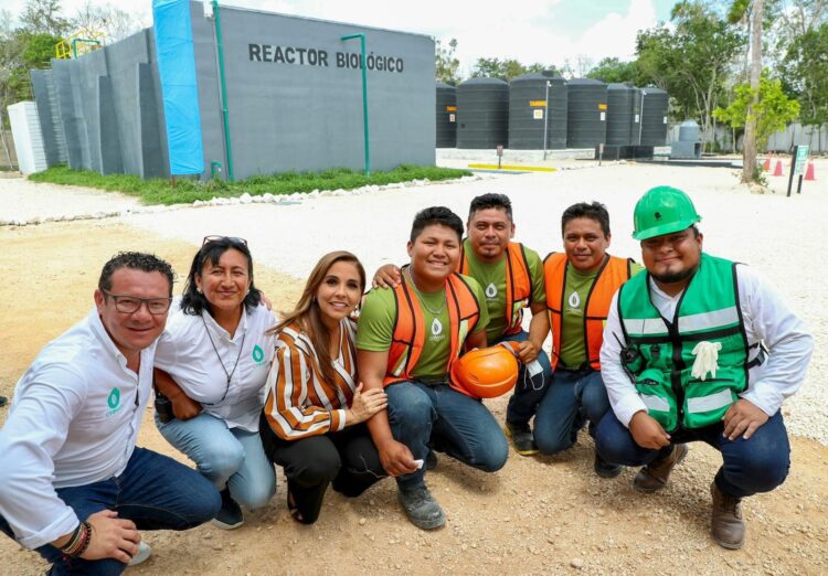 Inaugura Mara Lezama primera planta de tratamiento de aguas azules para Quintana Roo