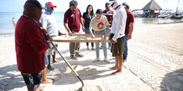 Realizan intenso mantenimiento de playas públicas en Cancún