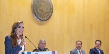 Mara Lezama inaugura ante diputados el Foro de Infraestructura Transformadora