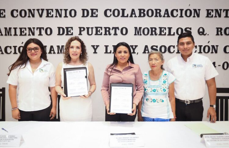Blanca Merari firma convenio de colaboración con fundación “Mamita y Lety, A.C.”