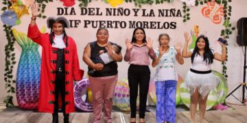 Blanca Merari celebra a niñas y niños del Sistema DIF Puerto Morelos