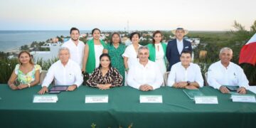 Blanca Merari atestigua toma de protesta de mesa directiva de la AMPI Puerto Morelos 2023
