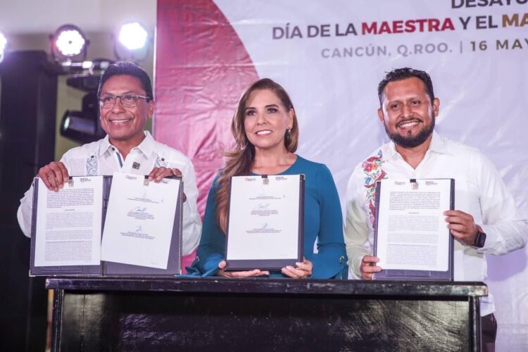Se suman maestros con Mara Lezama al Nuevo Acuerdo por el Bienestar y Desarrollo de Quintana Roo