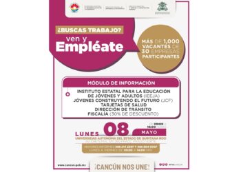 Da “Ven y Empléate Itinerante” oportunidad a buscadores de empleo en Cancún