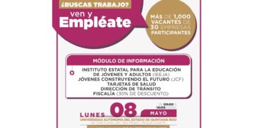 Da “Ven y Empléate Itinerante” oportunidad a buscadores de empleo en Cancún