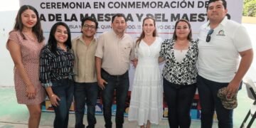 Enaltece Atenea Gómez labor de los maestros y maestras en Isla Mujeres