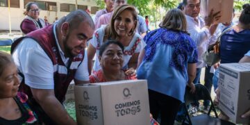 Inicia Mara Lezama entrega de despensas “Comemos Tod@s” en Chetumal