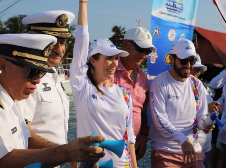 Pone Atenea Gómez en marcha el XVIII Torneo Internacional de Pesca en Isla Mujeres