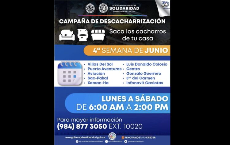 Gobierno de Playa del Carmen exhorta a combatir el dengue