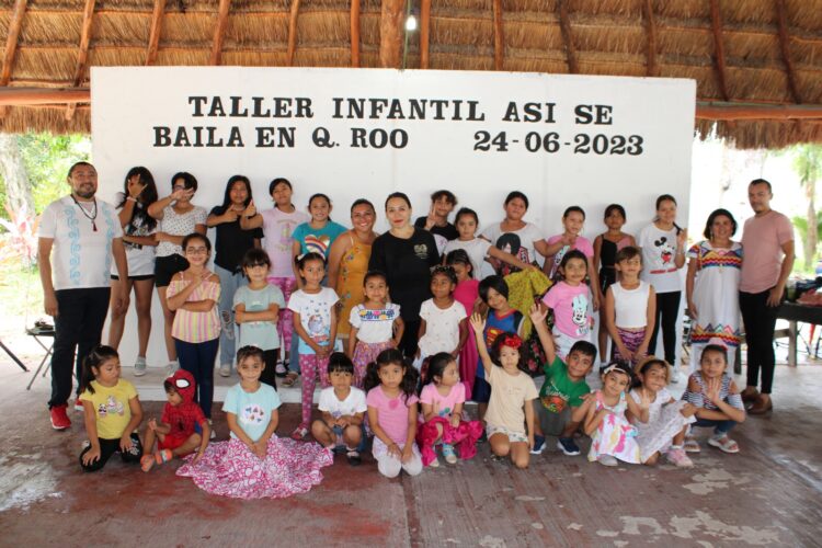 Organizan taller infantil “¡Así se baila en Quintana Roo!” en Puerto Morelos