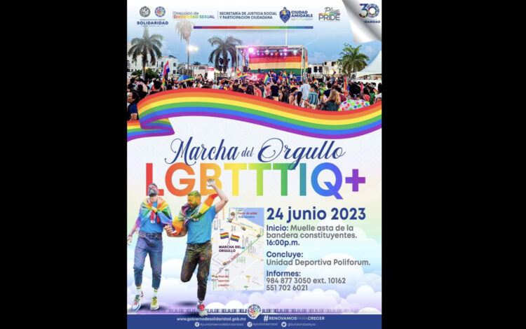 Invitan a marcha del orgullo LGBTTTIQ+ en Playa del Carmen