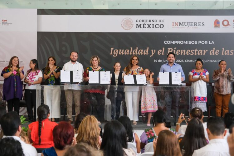 Firma Quintana Roo Acuerdo Nacional por la Igualdad y el Bienestar de las Mujeres