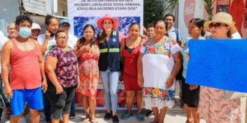 Supervisa Atenea Gómez obra que llevará agua potable a colonias de Ciudad Mujeres