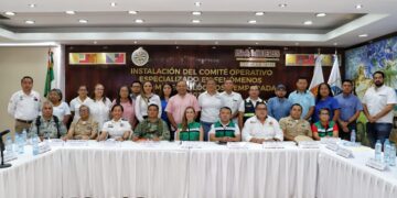 Instala Atenea Gómez Comité Operativo Especializado en Fenómenos Hidrometeorológicos