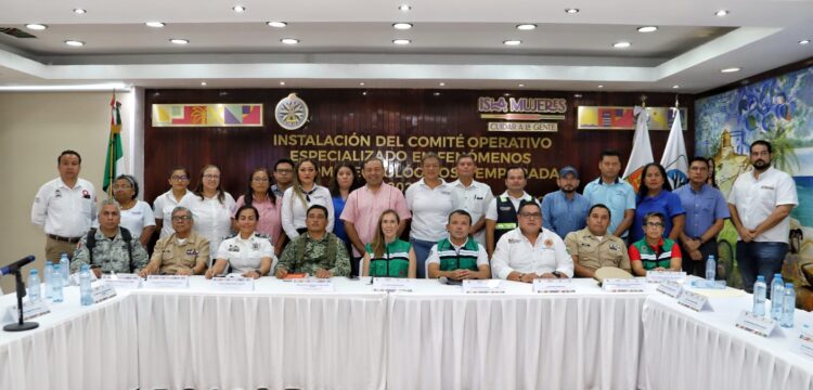 Instala Atenea Gómez Comité Operativo Especializado en Fenómenos Hidrometeorológicos